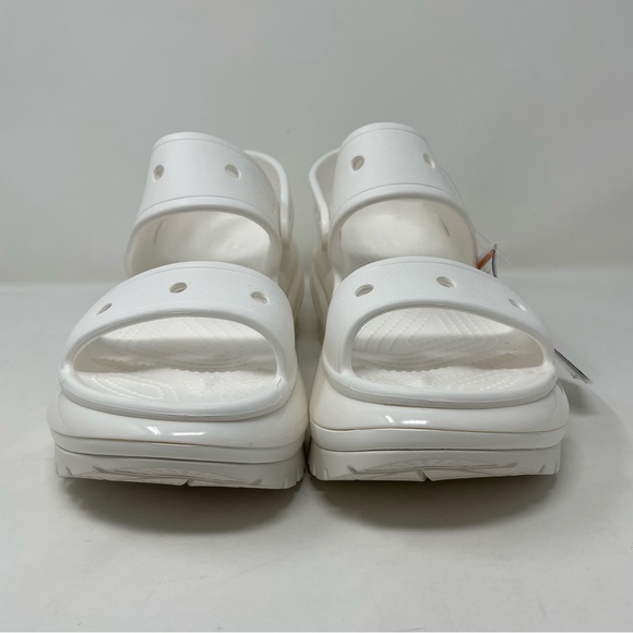 New Crocs Classic Mega Crush Sandal White 207989-100 High Heel Mens 9 Wmns 11 - Picture 2 of 7